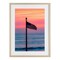 Stupell Industries USA Flag Against Sunset Framed Print Under Glass, design by Jeff Poe Photography